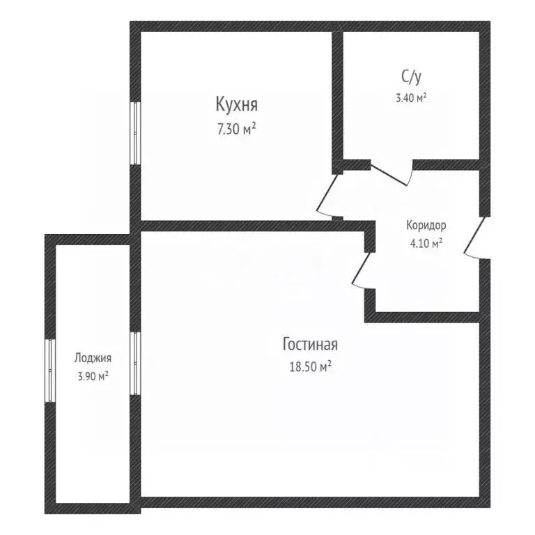 1-к кв. Башкортостан, Салават ул. Островского, 63 (33.3 м) - Фото 2
