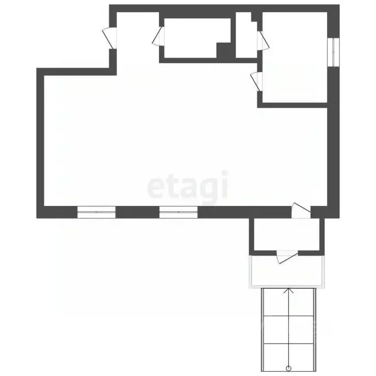 Торговая площадь в Саха (Якутия), Якутск ул. Петра Алексеева, 6 (78 м) - Фото 2