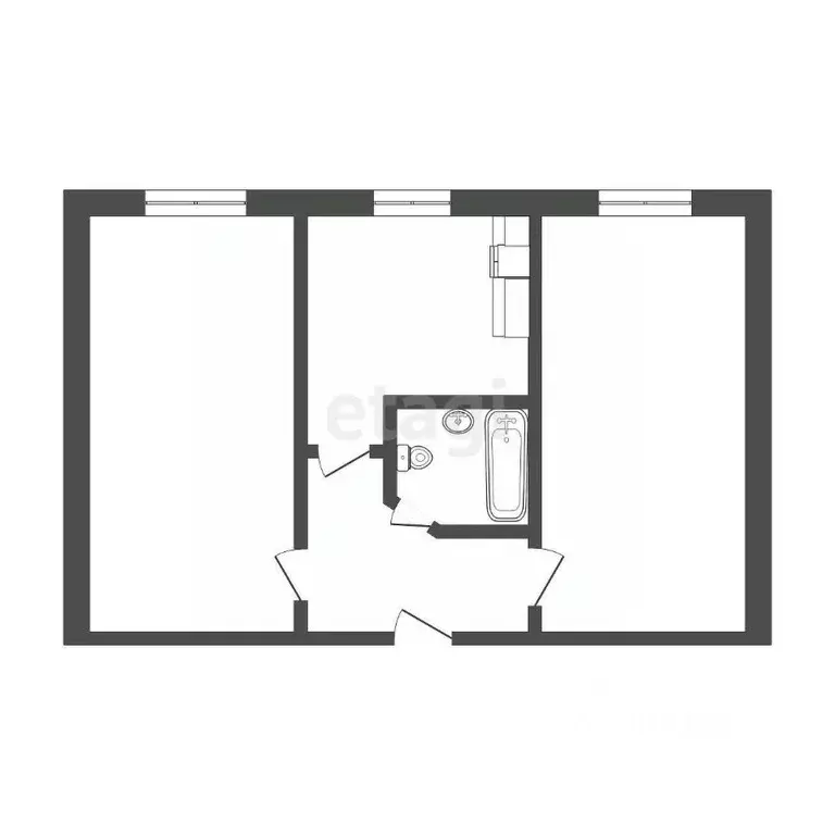 2-к кв. Ставропольский край, Ставрополь Шпаковская ул., 92/2 (43.5 м) - Фото 1