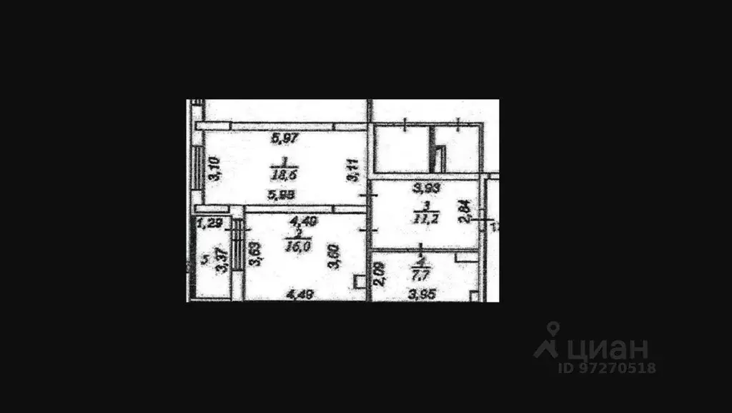 1-к кв. Свердловская область, Екатеринбург ул. Авиационная, 12 (53.0 ... - Фото 1