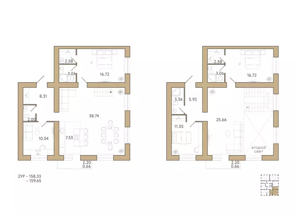 2-к кв. Пензенская область, Пенза Академия жилой комплекс (90.14 м) - Фото 1