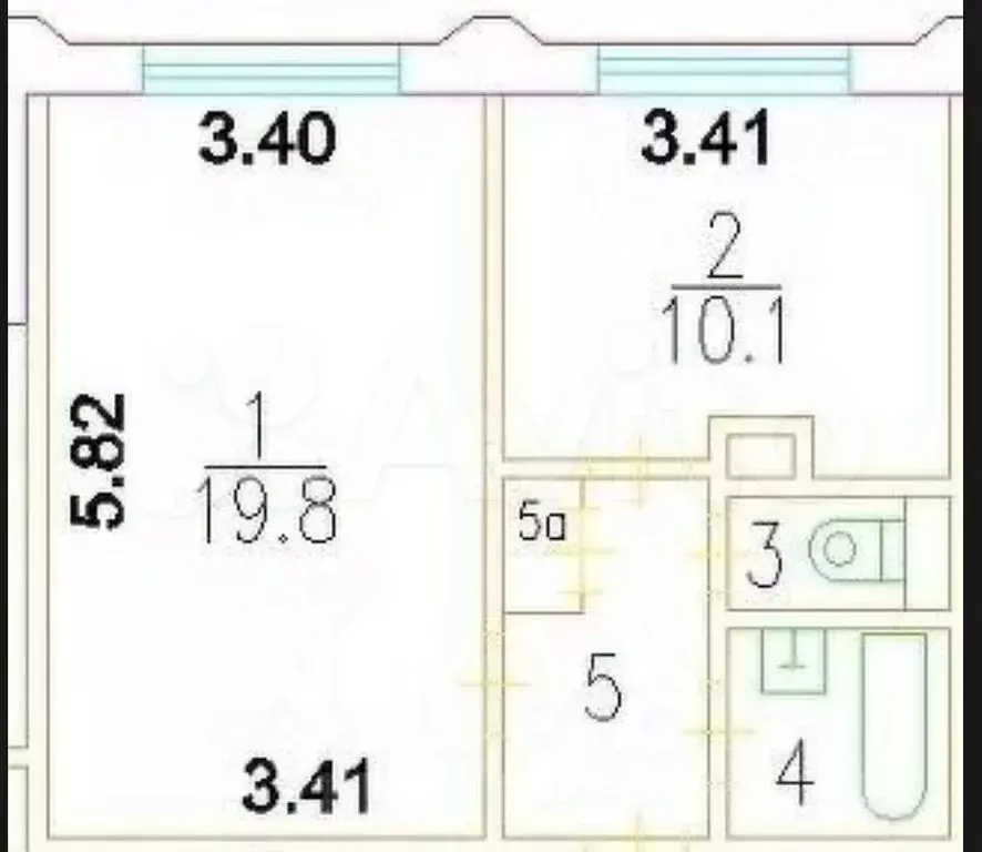 1-к. квартира, 38,6 м, 19/22 эт. - Фото 0