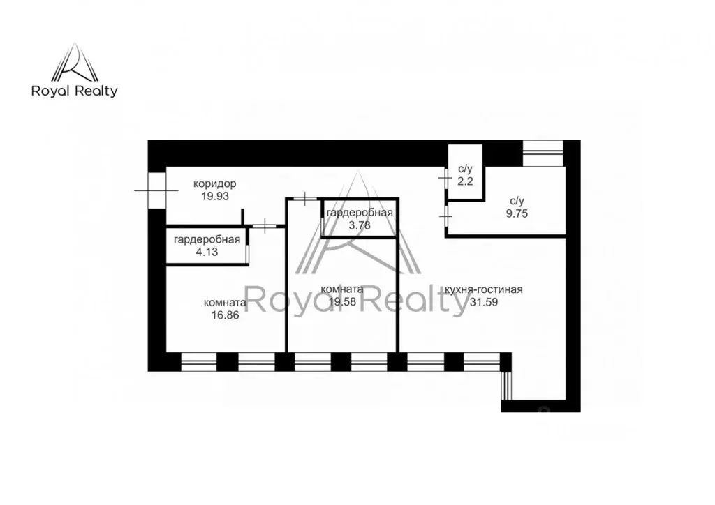 3-к кв. Санкт-Петербург ул. Куйбышева, 23 (107.82 м) - Фото 2