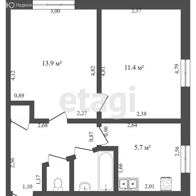 2-комнатная квартира: Тамбов, Советская улица, 176/12 (61.7 м) - Фото 0