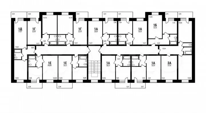 1-к. квартира, 28,5м, 3/5эт. - Фото 1