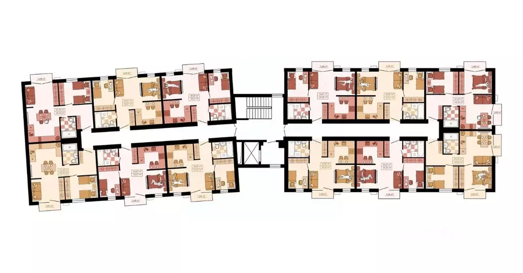 2-к кв. Приморский край, Владивосток Главная ул. (44.4 м) - Фото 2