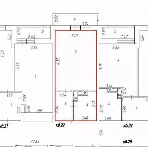 Студия Краснодарский край, Краснодар Тепличная ул., 62/1к6 (19.4 м) - Фото 2