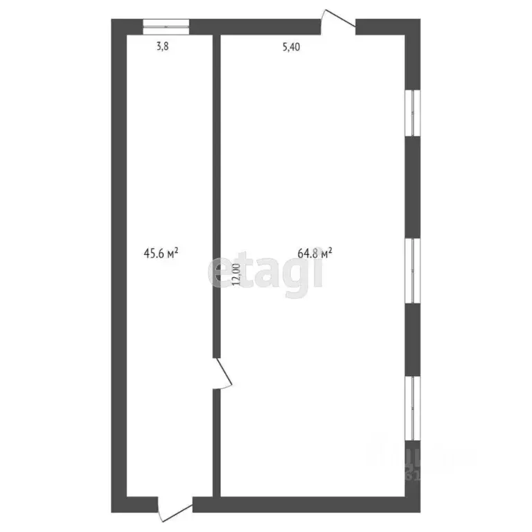 Офис в Мордовия, Саранск Юго-Запад жилрайон, 10-й мкр,  (100 м) - Фото 2