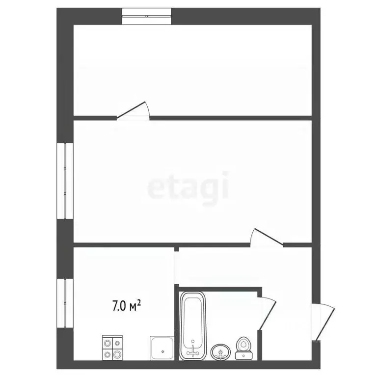 2-к кв. Нижегородская область, Выкса ул. Корнилова, 100/3 (38.2 м) - Фото 0