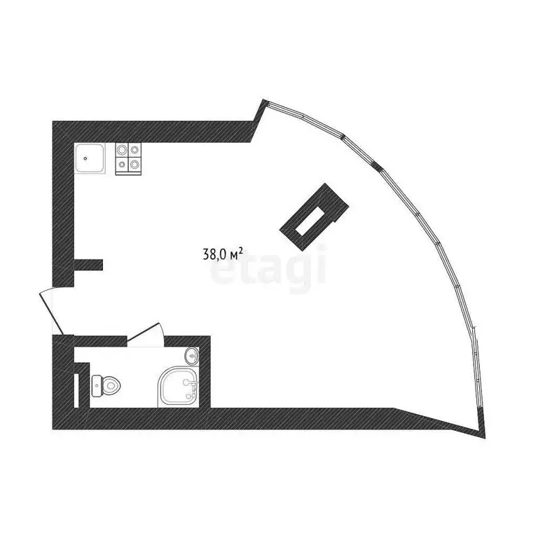 1-комнатная квартира: Белгород, улица Белгородского Полка, 62 (42 м) - Фото 1