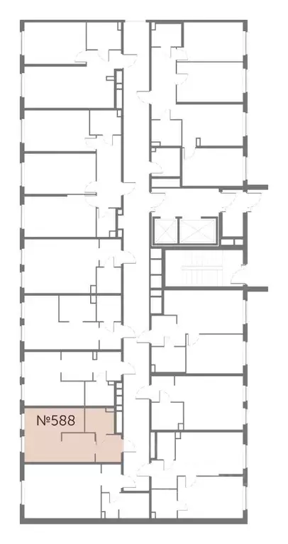 Студия Санкт-Петербург ул. Архивная, 5 (26.57 м) - Фото 1