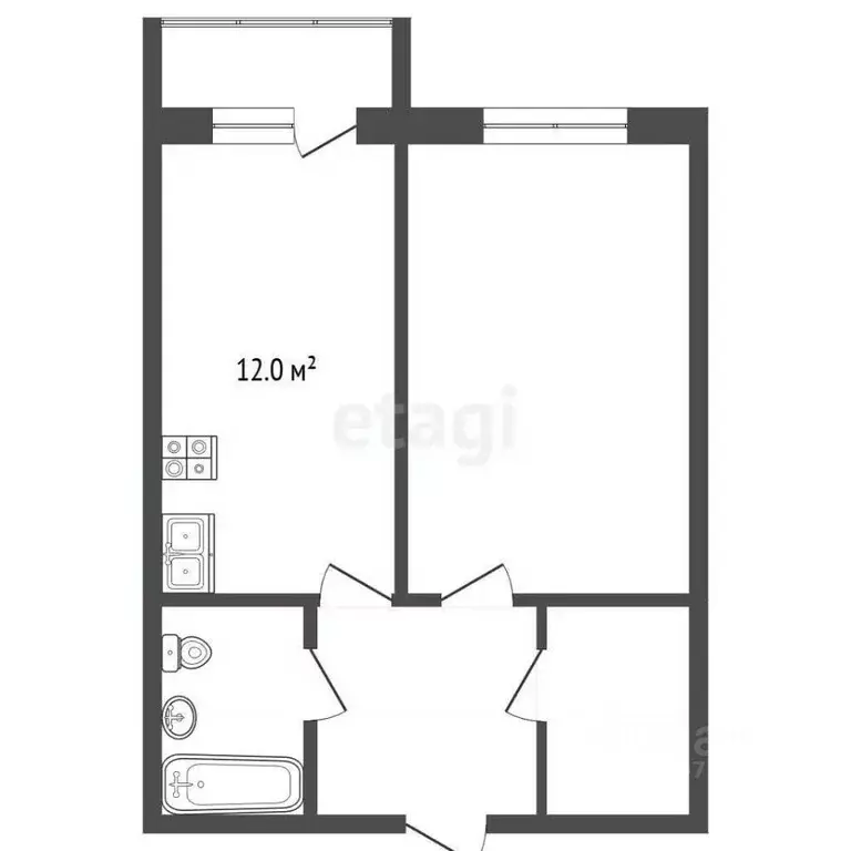 1-к кв. Ярославская область, Ярославль ул. 5-я Портовая, 4 (42.4 м) - Фото 1