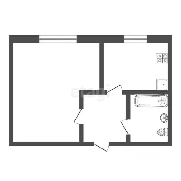 1-к кв. Самарская область, Самара ул. Победы, 7а (22.5 м) - Фото 0