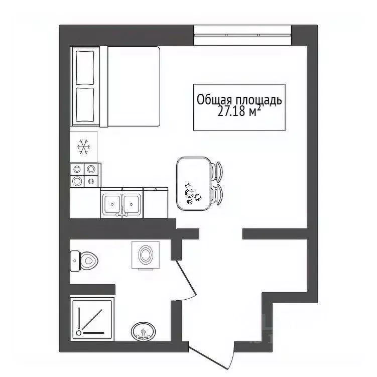 Студия Новосибирская область, Новосибирск Красный просп., 167/3 (27.18 ... - Фото 2