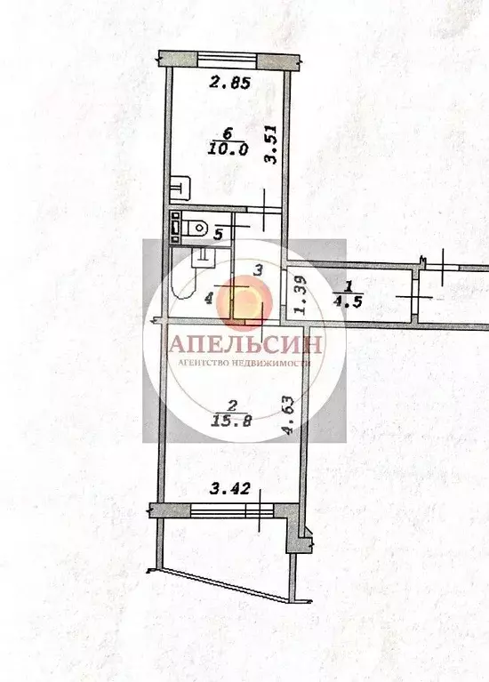 1-к кв. Новосибирская область, Новосибирск Спортивная ул., 3 (37.0 м) - Фото 0