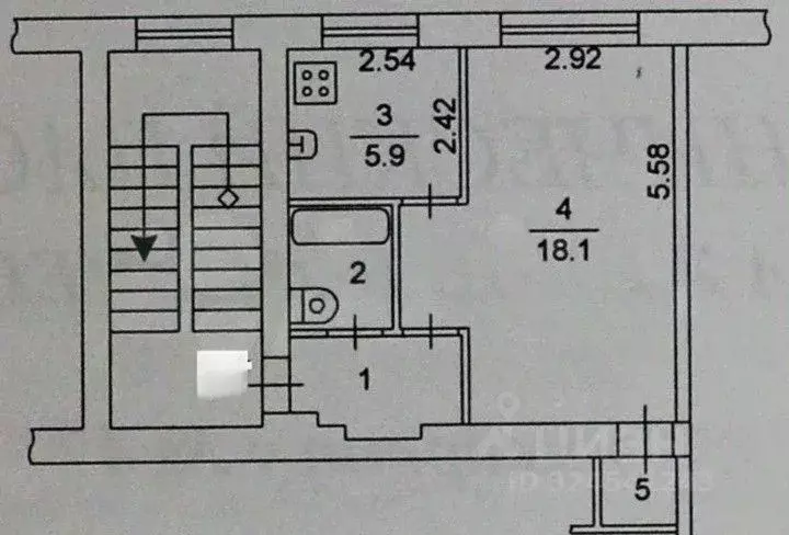 1-к кв. Челябинская область, Челябинск ул. Сталеваров, 14 (31.3 м) - Фото 2