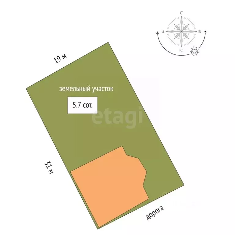 Дом в Ямало-Ненецкий АО, Новый Уренгой Ромашка ДНТ, ул. Абрикосовая, 9 ... - Фото 2