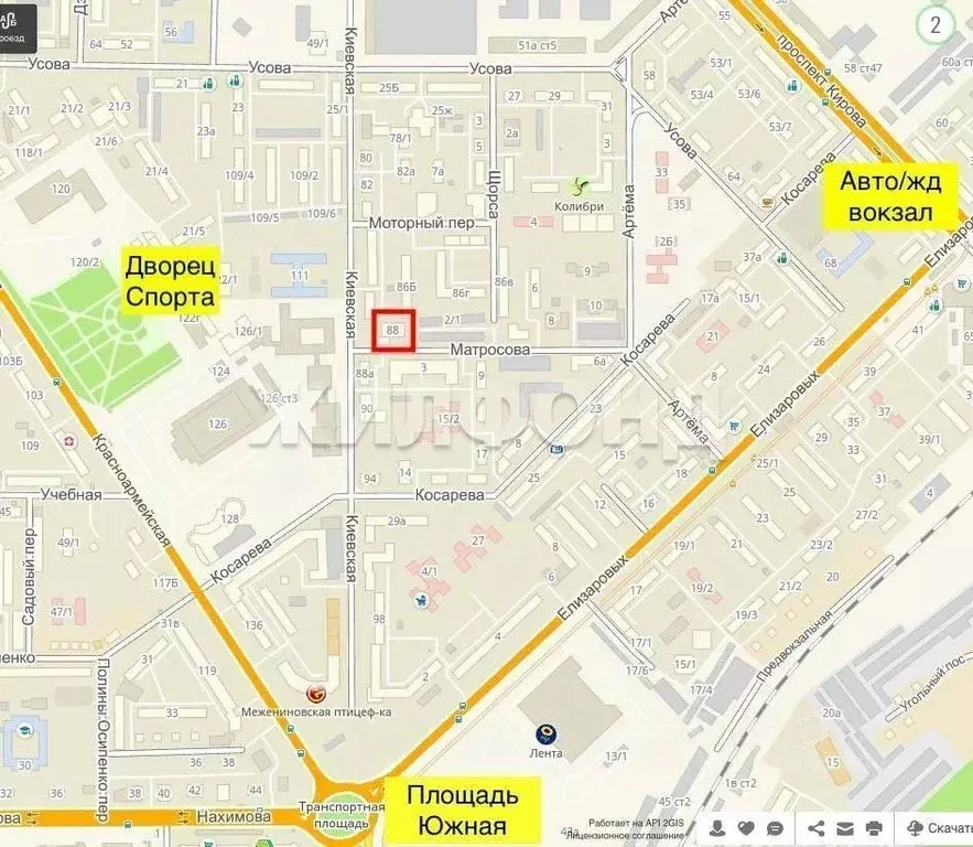 Студия Томская область, Томск Киевская ул., 88 (29.4 м) - Фото 2