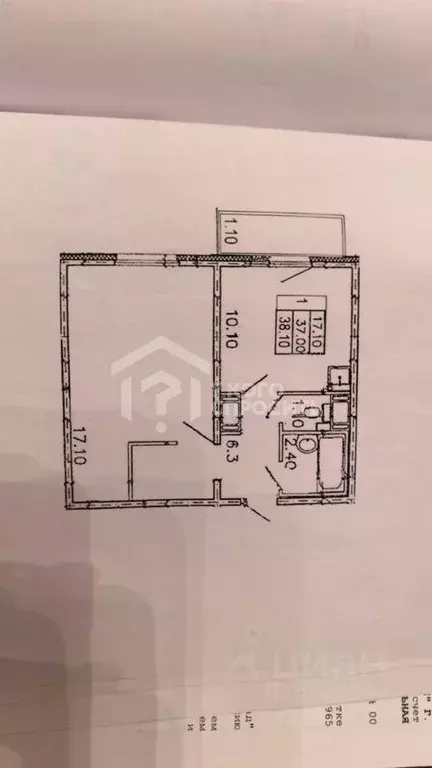 1-к кв. Санкт-Петербург Парашютная ул., 35 (38.1 м) - Фото 2