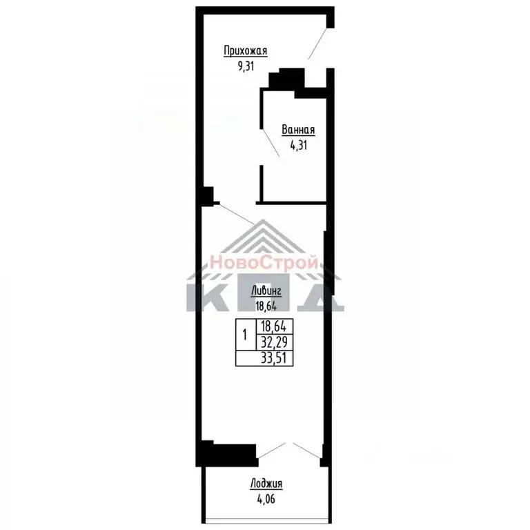 1-к кв. Омская область, Омск ул. Фрунзе (34.0 м) - Фото 1