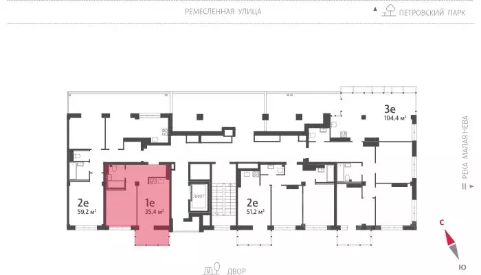 1-к кв. Санкт-Петербург Ремесленная ул., 15 (35.3 м) - Фото 1