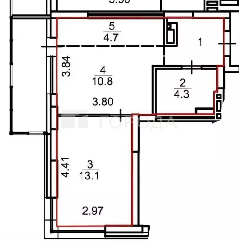 1-к кв. Новосибирская область, Новосибирск ул. Ляпидевского, 1 (36.9 ... - Фото 2