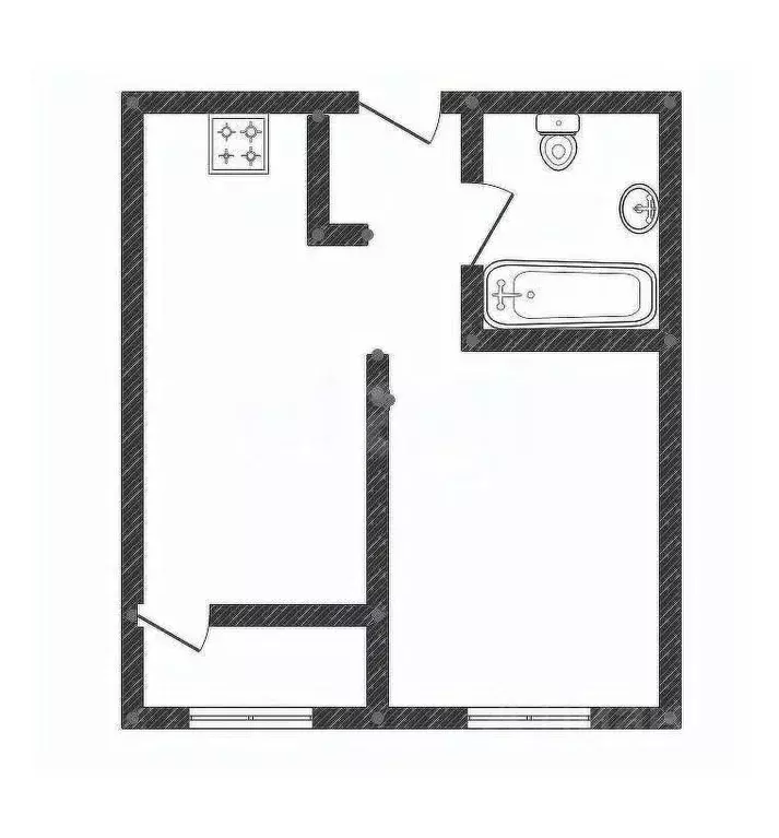 1-к кв. Курганская область, Курган Заозерный жилрайон, 1-й мкр, 22А ... - Фото 2