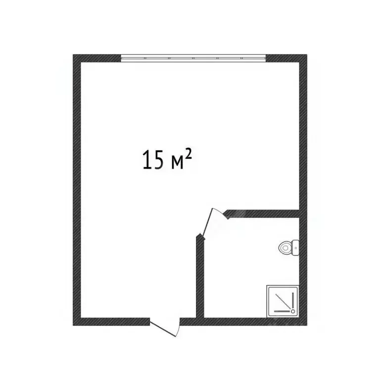 Студия Алтайский край, Барнаул проезд 5-й Кооперативный, 10А (15.0 м) - Фото 2