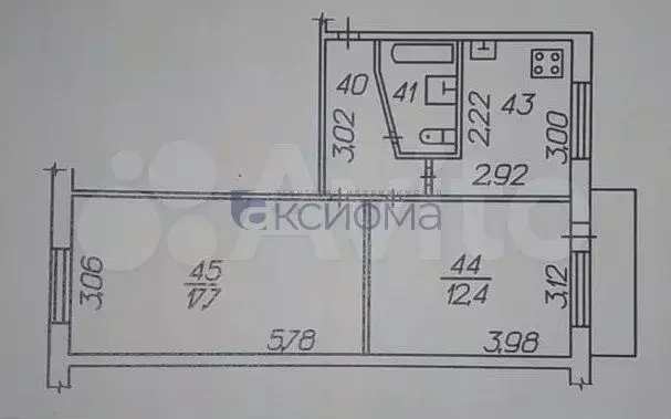 2-к. квартира, 47 м, 3/5 эт. - Фото 0