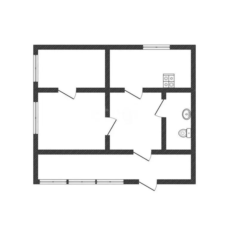 Дом в Прокопьевск, Молодогвардейская улица (62.9 м) - Фото 1
