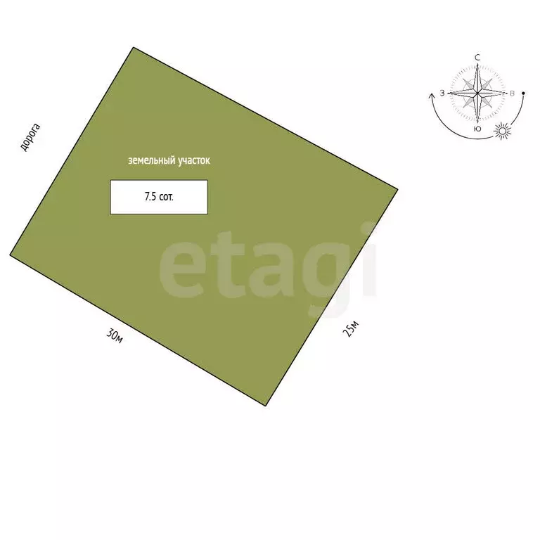 Участок в Воскресенск, микрорайон Коммуна, Народная улица (7.5 м) - Фото 1