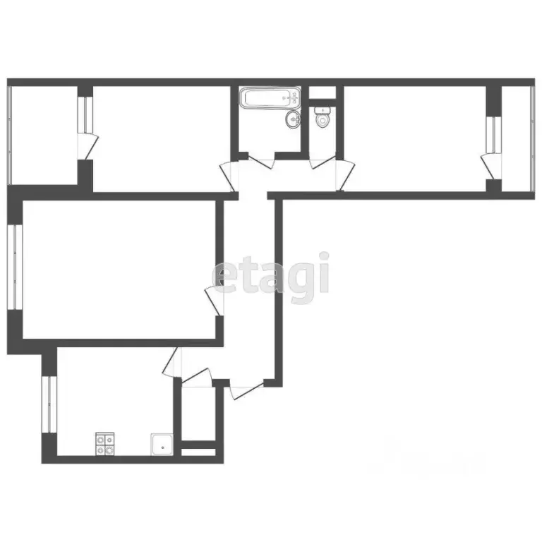 3-к кв. Мордовия, Саранск ул. Воинова, 36 (62.9 м) - Фото 1