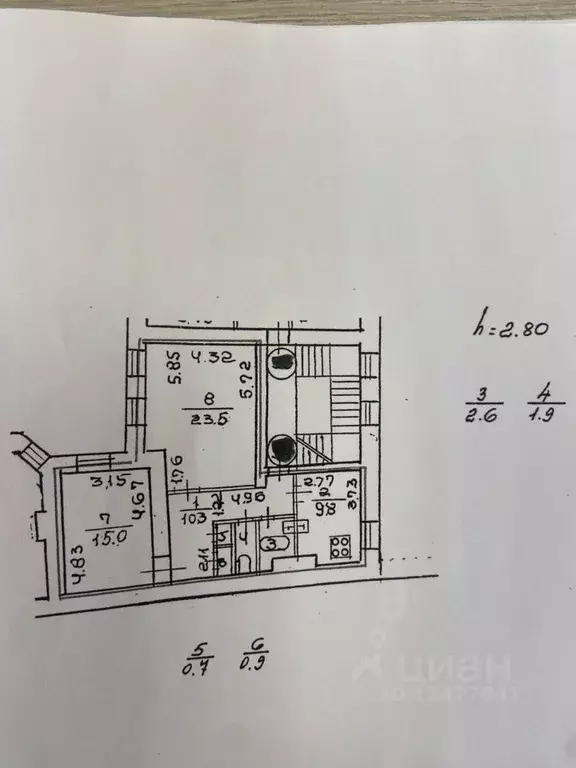 2-к кв. Санкт-Петербург Моховая ул., 32 (64.7 м) - Фото 2