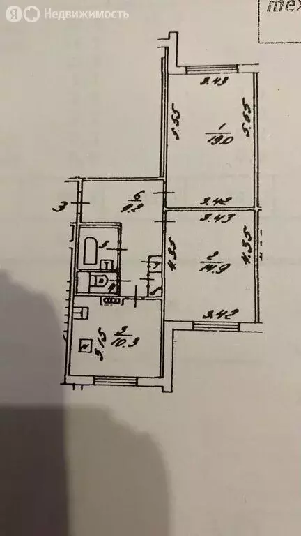 2-комнатная квартира: Москва, улица Барышиха, 38 (60 м) - Фото 1