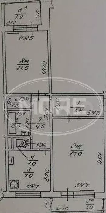 2-к. квартира, 51 м, 4/5 эт. - Фото 0