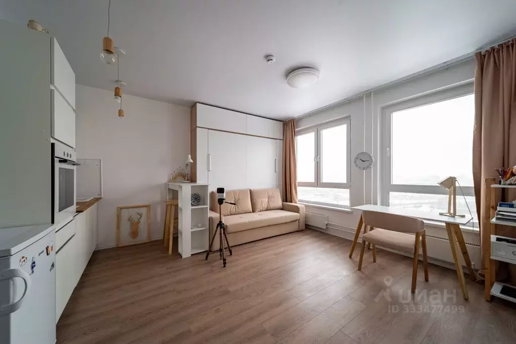 Студия Москва ул. Сокольнический Вал, 1 (27.0 м) - Фото 2