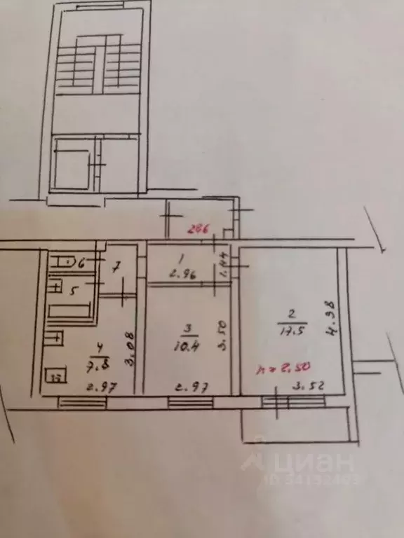 2-к кв. Краснодарский край, Краснодар Юбилейный мкр, просп. Чекистов, ... - Фото 2