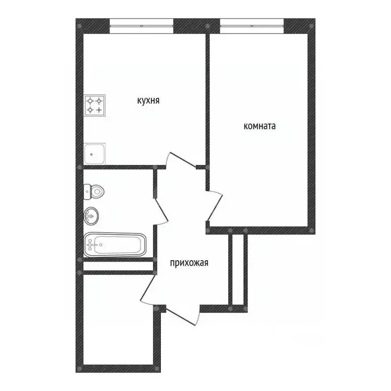 2-к кв. Башкортостан, Уфа просп. Октября, 75 (46.0 м) - Фото 2