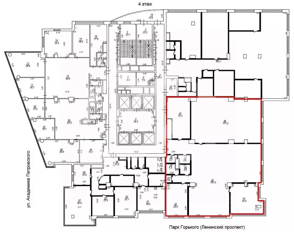 Помещение свободного назначения в Москва Ленинский просп., 15А (437 м) - Фото 2