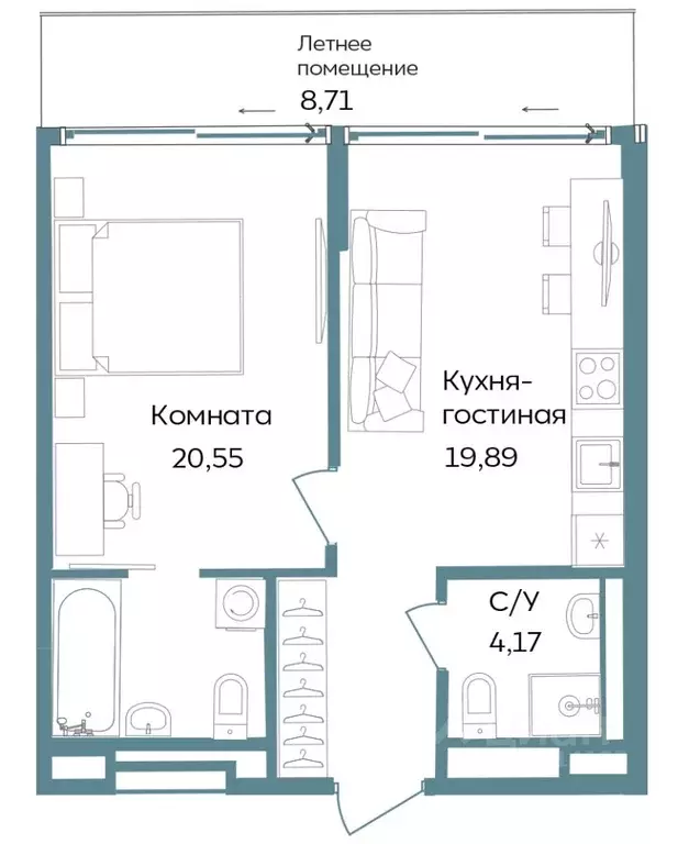 2-к кв. Крым, Саки ул. Морская (53.32 м) - Фото 1