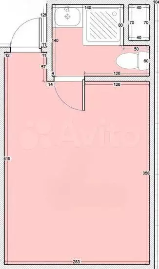 Квартира-студия, 13 м, 1/12 эт. - Фото 0