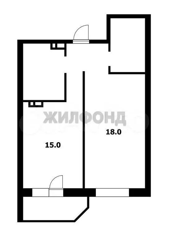 1-к. квартира, 46 м, 2/25 эт. - Фото 0