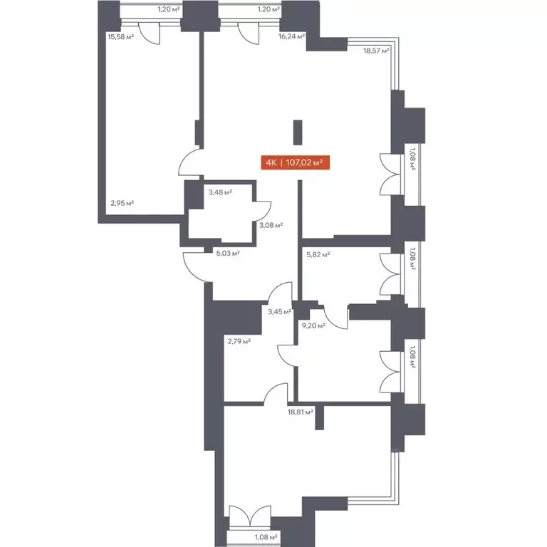 4-к кв. Томская область, Томск Красноармейская ул., 144 (107.02 м) - Фото 0