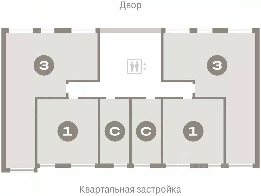 Студия Тюменская область, Тюмень Мысовская ул., 26к1 (24.88 м) - Фото 1