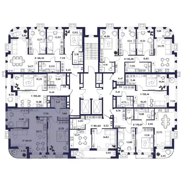 2-к кв. Пензенская область, Пенза Засурье мкр, Лес жилой комплекс ... - Фото 2