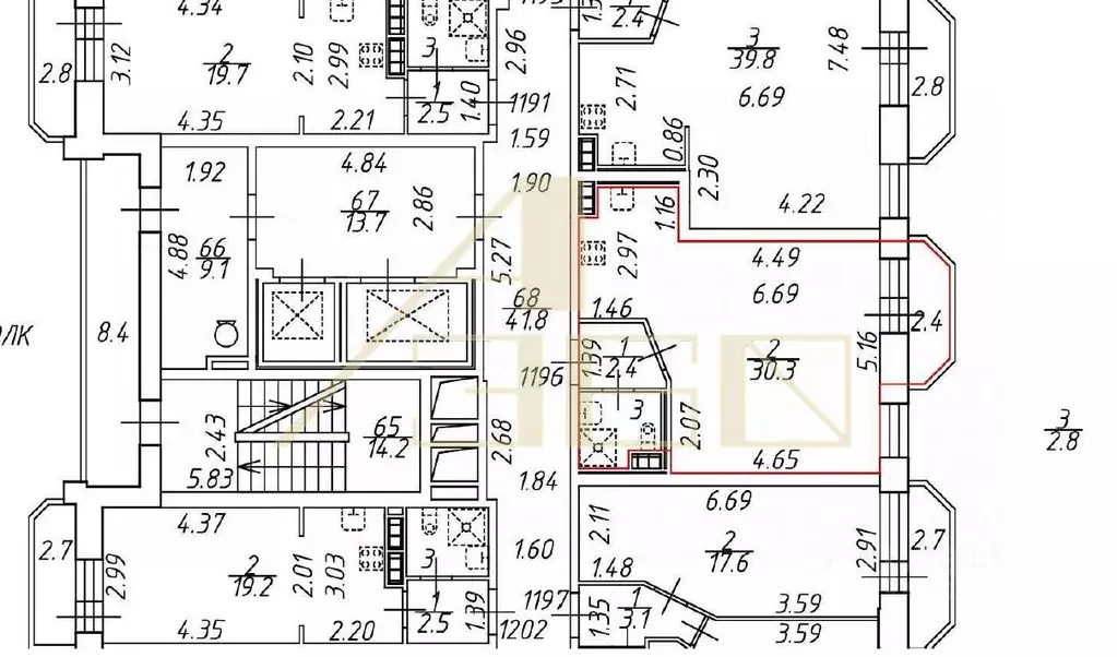 Студия Санкт-Петербург просп. Металлистов, 117 (35.5 м) - Фото 2