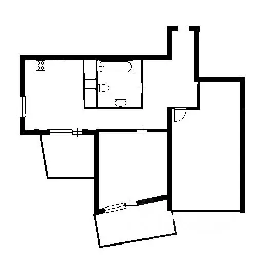 2-к кв. Краснодарский край, Сочи Больничный Городок мкр, пер. ... - Фото 2