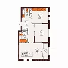 2-к кв. Оренбургская область, Оренбург Северный жилрайон, Фамильные ... - Фото 1