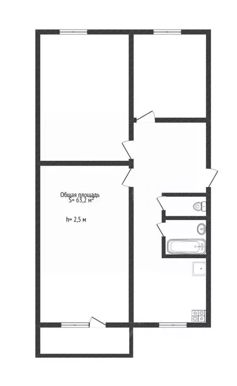 3-к кв. Алтайский край, Бийск ул. Михаила Митрофанова, 37 (63.2 м) - Фото 2