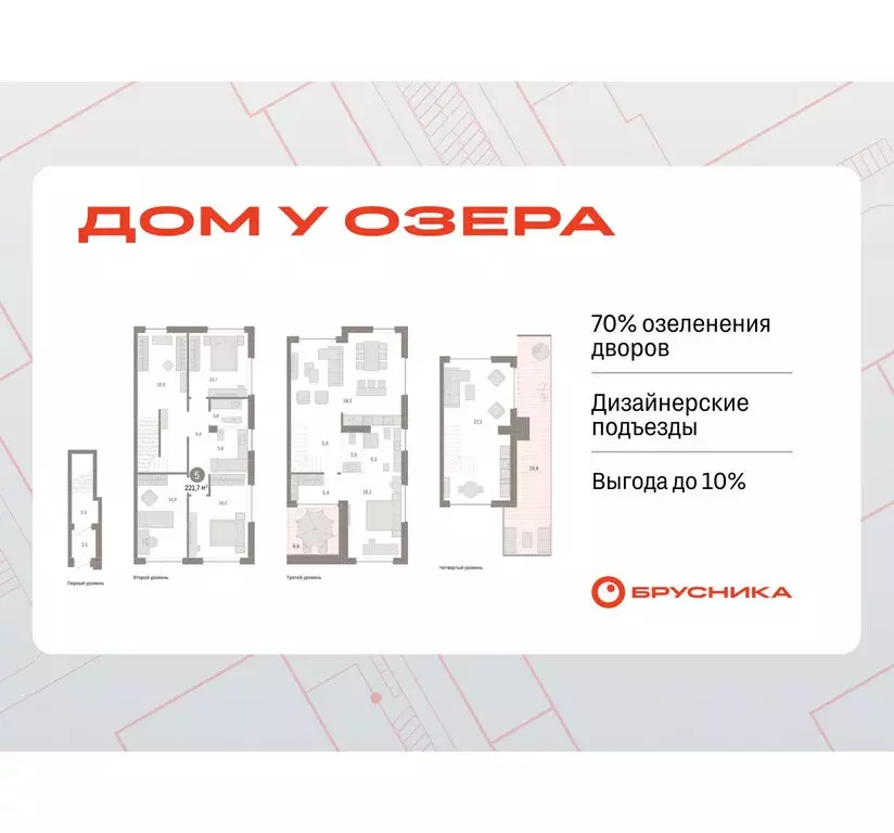 4-комнатная квартира: Тюмень, ЖК Дом у Озера (221.68 м) - Фото 0